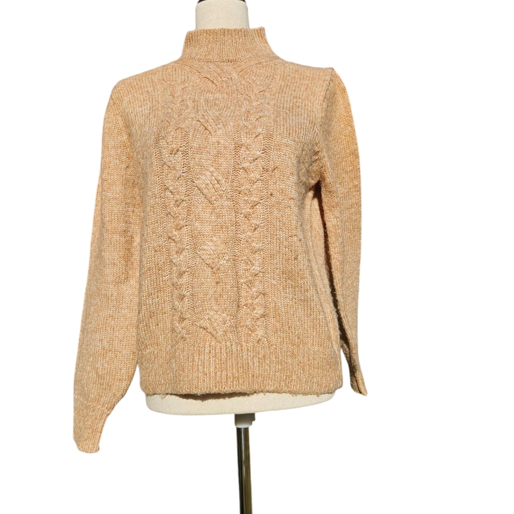 Banana Republic Cable Knit Mock Neck Sweater – Size S